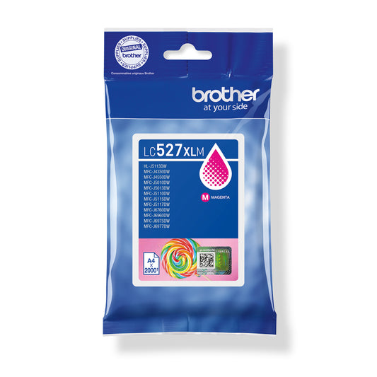 Tinta lc527xlm magenta hasta 2000 paginas segun ISO/IEC 24711