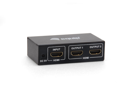 Splitter EQUIP 4K 1xHDMI In 2xHDMI Out Black (EQ332712)