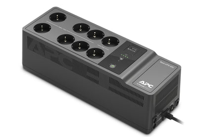 S.A.I. APC 650VA 400W 8xSchuko USB Negra (BE650G2-GR)