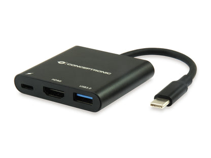 Adaptador CONCEPTRONIC USB-C a HDMI/USB-A/C (DONN01B)