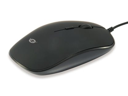 Raton con cable regas desktop optico interruptor dpi (800/1000/1200) sencilla instalacion plug and play adecuado tanto para usuarios zurdos como diestros  acabado de goma conexion USB 2.0