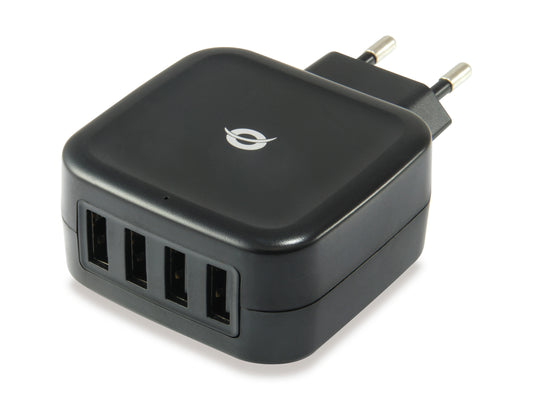 CONCEPTRONIC 25W 4USB2 Black Wall Charger (ALTHEA04B)