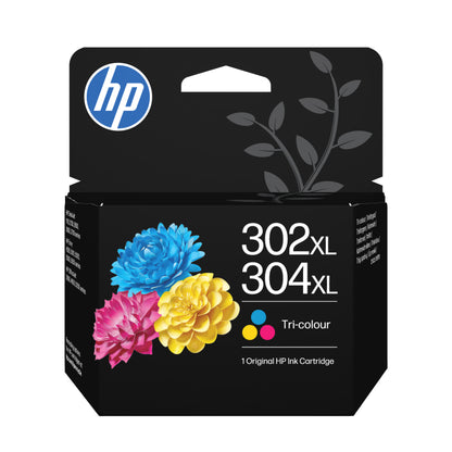 HP 302XL/304XL Original Colour Ink Cartridge - B7RT8AE/F6U67AE/N9K07AE