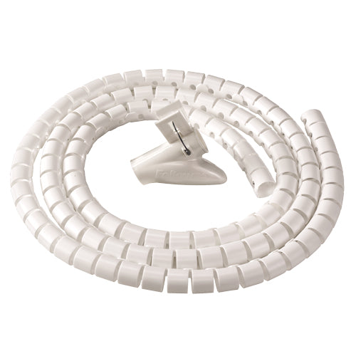 Organizador de cables zip 20mm de diametro 2 metros de longitud blanco
