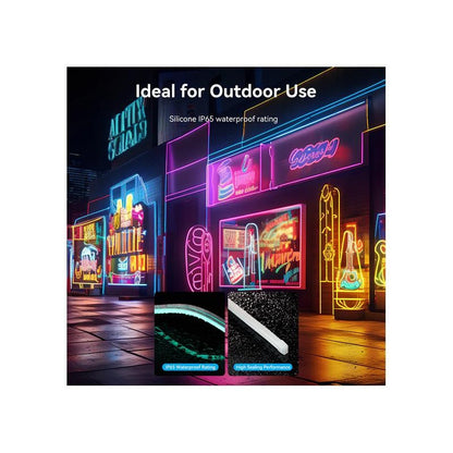TIRA LED VENTION SILICONA NEON RGB CONTROL REMOTO 5V 2M