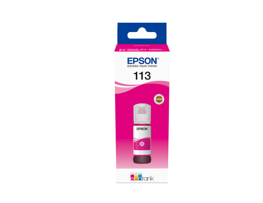 Epson 113 Magenta Botella de Tinta Pigmentada Original - C13T06B340. 70 ml