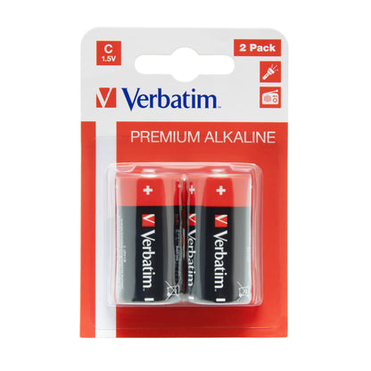 Verbatim LR14 Alkaline Batteries (2-pack) (49922)