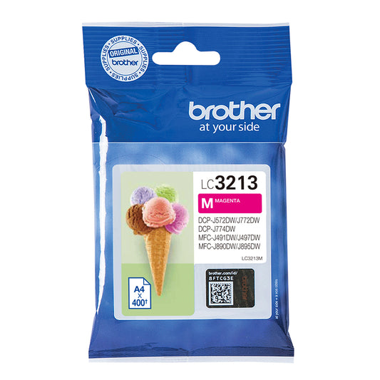 Brother LC3213 Magenta Cartucho de Tinta Original - LC3213M. 400 Paginas
