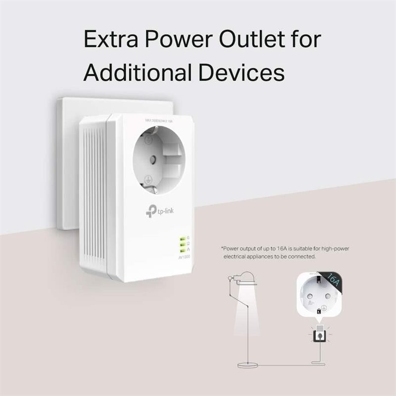 POWERLINE TP-LINK TL-PA7017P KIT ETHERNET 2UDS + ENCHUFE