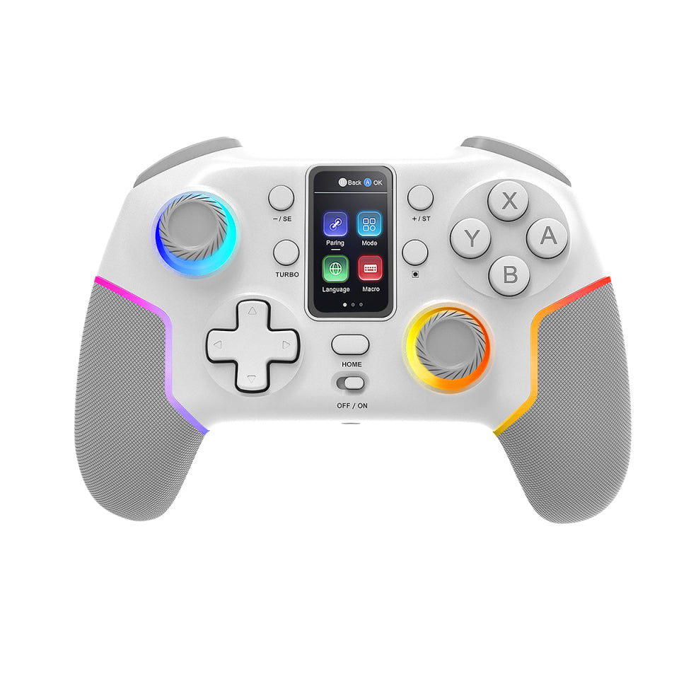 GamePad Mars Gaming Inalámbrico BT ARGB Blanco (MGPV3W)