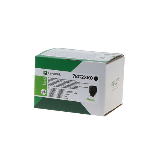 Lexmark CS421/CS521/CS622/CX421/CX522/CX622/CX625 Black Original Toner Cartridge - 78C2XK0/78C2XKE