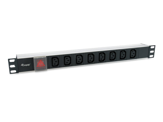 EQUIP 8-Outlet 1U Black Switched Rack PDU (EQ333310)