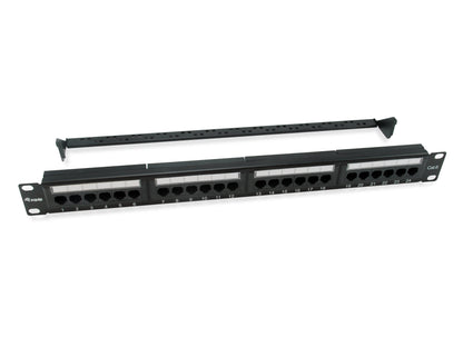 Patch Panel EQUIP 24p Cat.6 1U Negro (EQ135426)