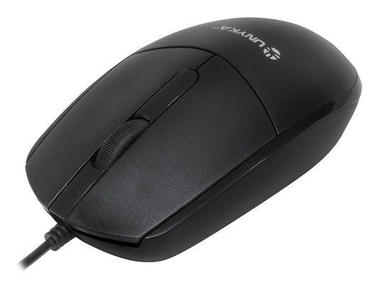 Ratón UNYKA UKA128 Óptico USB 1200dpi Negro (UK50549)
