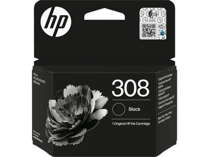 HP 308 Negro Cartucho de Tinta Original - 7FP21UE. 160 Paginas