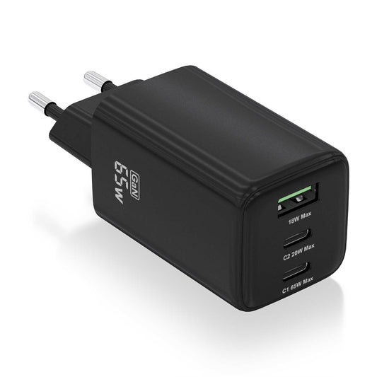 AISENS USB-A/C 65W Black Charger (ASCH-65W3P042-BK)