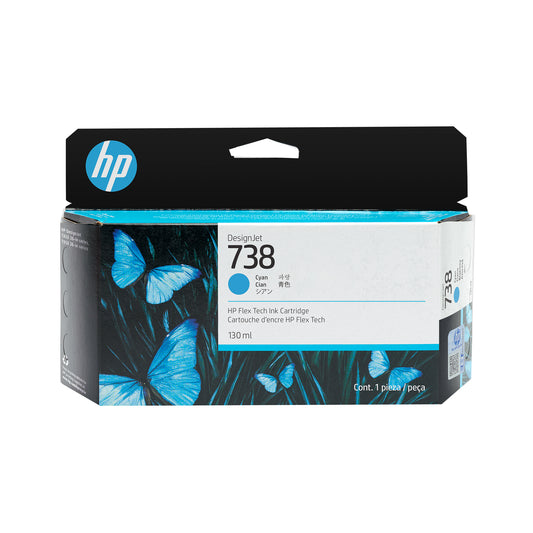 Tinta HP DesignJet 738 Cian 130ml (498N5A)