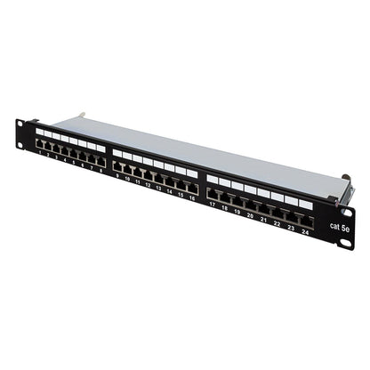Patch Panel Aiten Data 24p Cat5 FTP 1U Negro(80.24.05F)
