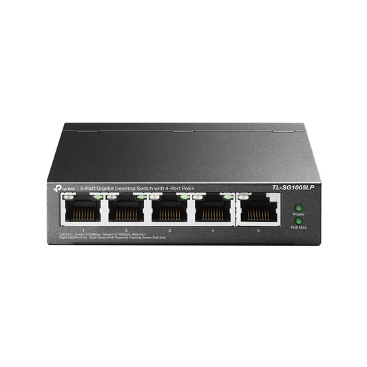 TP-LINK GIGABIT 5-PORT 4 POE+ SWITCH TL-SG1005LP