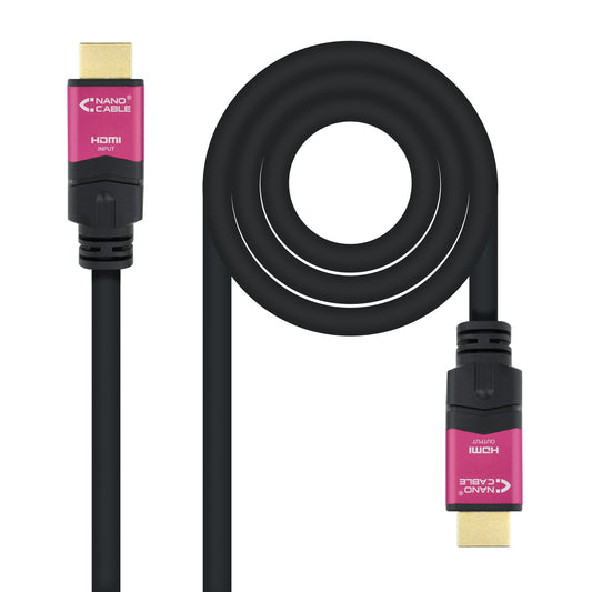 Nanocable HDMI A/M a HDMI A/M 15m Negro (10.15.3715)