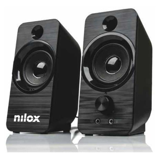 NILOX 2.0 6W USB Black Speakers (NXAPC02)