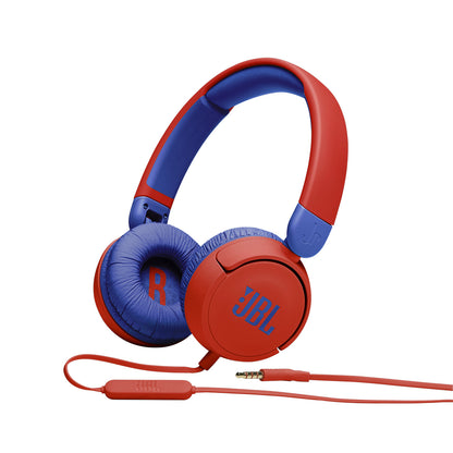Auriculares de diadema infantiles jr310 con microfono mini jack 3.5mm longitud del cable 1m rojo y azul