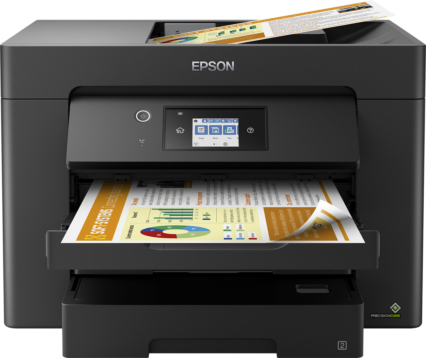 Multifunction Epson WF-7830DTWF A3 Color Fax Black (C11CH68403)