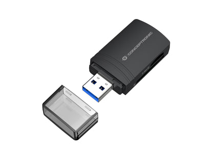Lector Tarjetas CONCEPTRONIC USB-A 3.0 Negro (BIAN06B)