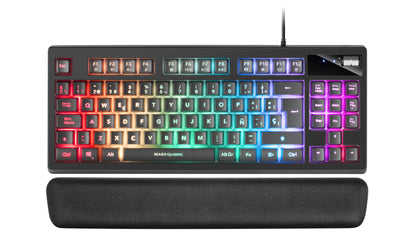 Mars Gaming TKL RGB LED USB Black Keyboard (MKAXES)