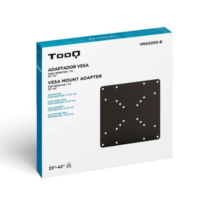 ADAPTADOR MONITOR VESA TOOQ 50x50 - 200x200 HASTA 30KG 23"-45" BLACK