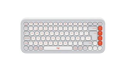 LOGITECH POP ICON KEYS WIRELESS KEYBOARD ROSE/WHITE