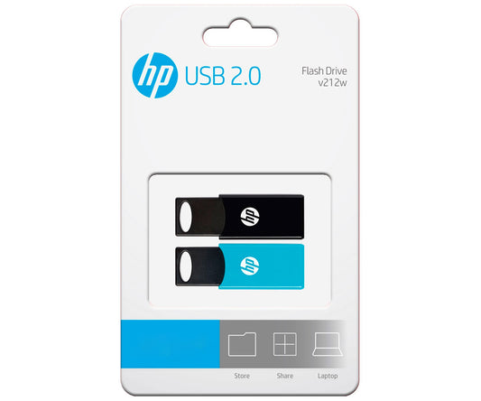 HP v212w 64GB USB 2.0 Flash Drive Pack of 2 (HPFD212-64-TWIN)
