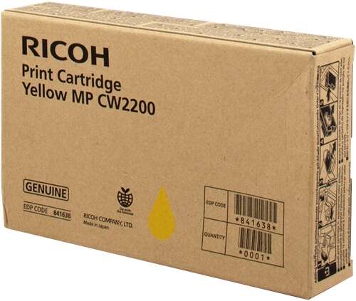 Ricoh Aficio MP-CW2200SP Yellow Original Ink Cartridge - 841638/MP CW2200Y
