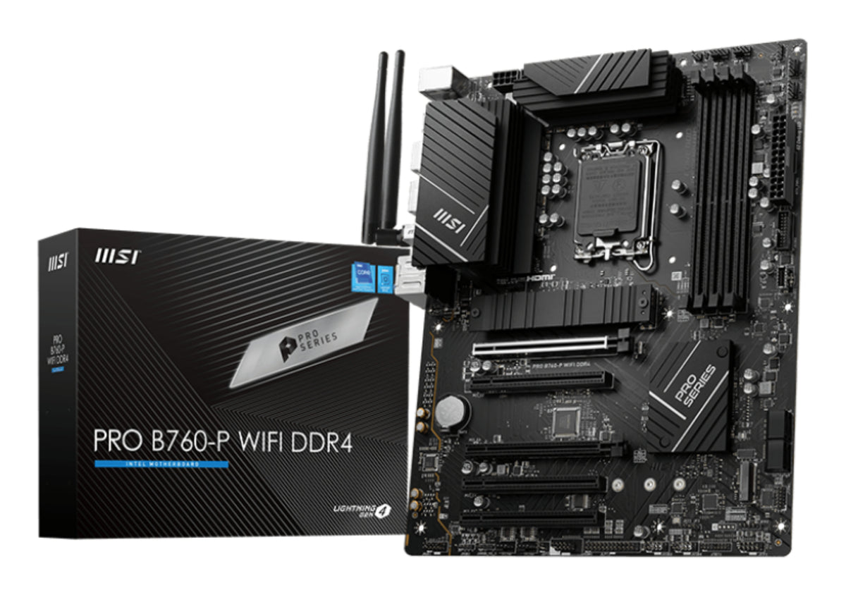 PLACA BASE MSI PRO B760-P WIFI ATX DDR4 HDMI + DP