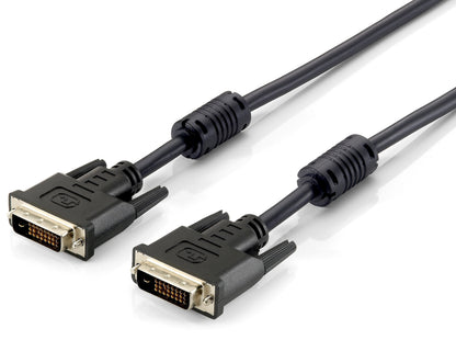 EQUIP Cable desde DVI-D macho a DVI-D macho DUAL link longitud 1.8 metros con ferrita (118932)