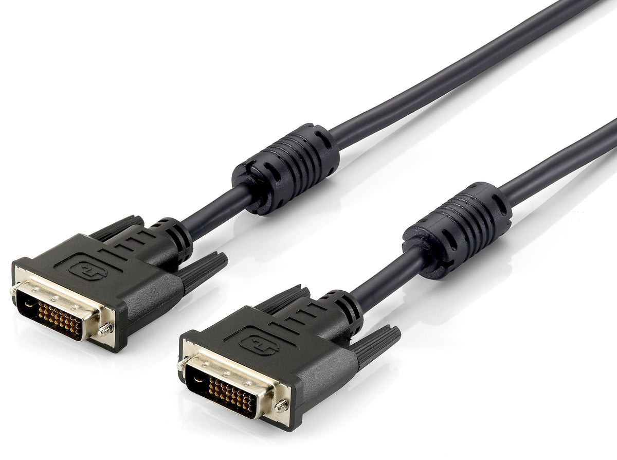 EQUIP Cable desde DVI-D macho a DVI-D macho DUAL link longitud 3 metros con ferrita (118933)
