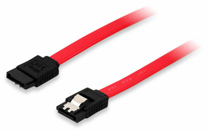 EQUIP Cable desde SATA hembra a SATA hembra longitud 0.50 metros con clip de seguridad (111800)