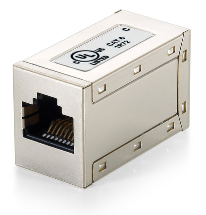 Shielded RJ45 female to RJ45 female Cat6 adapter