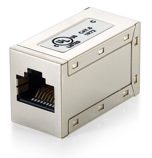Shielded RJ45 female to RJ45 female Cat6 adapter