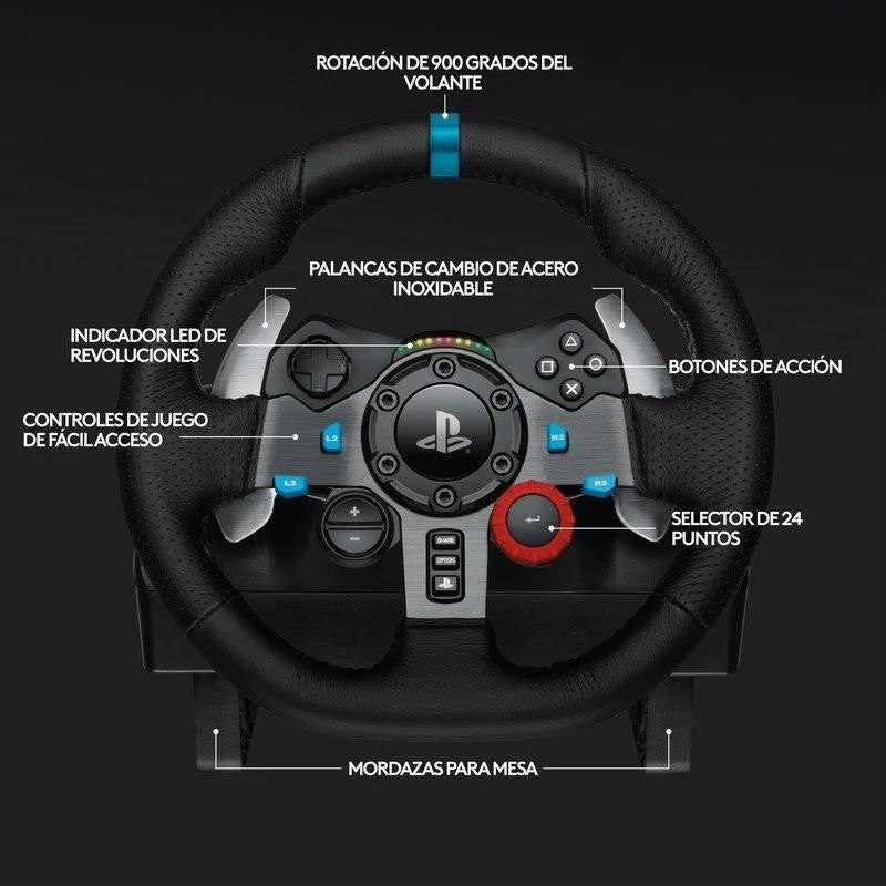 VOLANTE GAMING LOGITECH G29 DRIVING FORCE USB PS3/PS4/PS5/PC