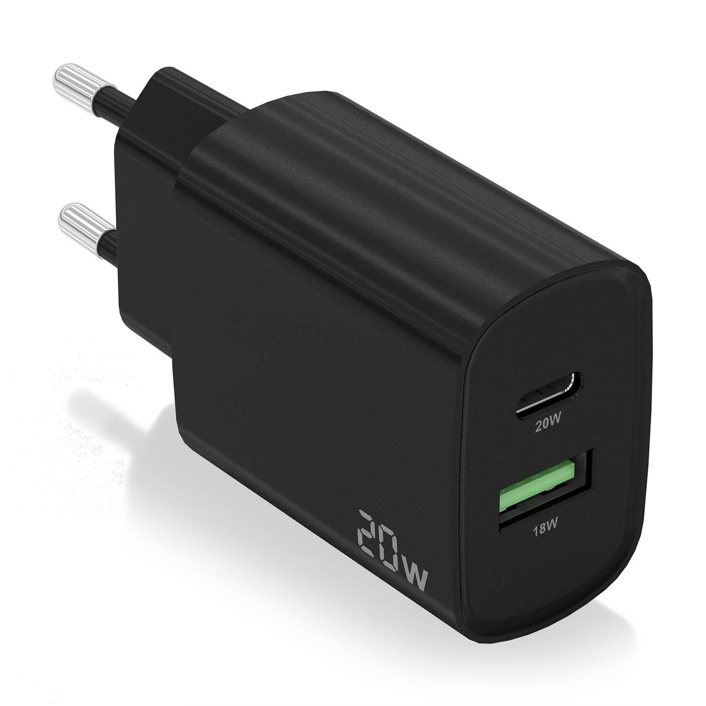 Cargador Pared AISENS 1xUSB-C 1xUSB-A 20W (A110-0755)
