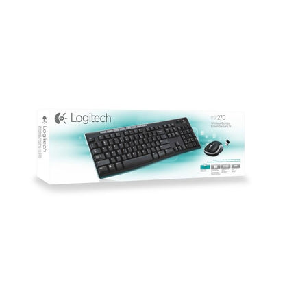TECLADO + RATON LOGITECH MK270 WIRELESS BLACK