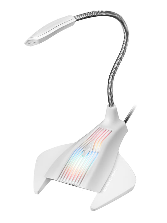 Mars Gaming Flexible White Desktop Microphone (MMICW)