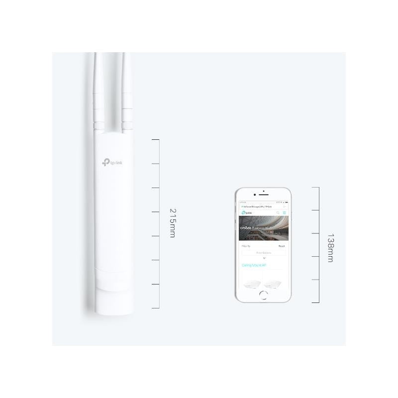ACCESS POINT TP-LINK OMADA EAP110 WIFI N300 EXTERIOR POE