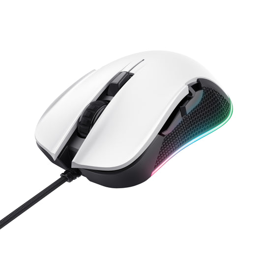 Trust GXT 922W YBAR RGB White Gaming Mouse (24485)