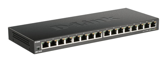 D-Link 16xRJ45 GbE Black Ethernet Switch (DGS-1016S)