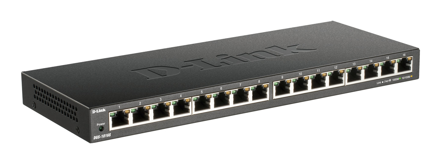SWITCH D-LINK GIGABIT 16 PORTS DGS-1016S/E