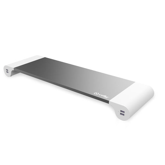 CELLY Monitor Stand 4xUSB Grey/White (SWDESKHUBWH)