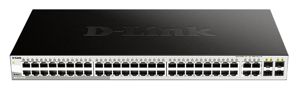 D-Link Switch 48 puertos RJ45 10/100/1000mbps 4 puertos SFP gestionable sobremesa, montaje en rack (DGS-1210-48) - vista 2