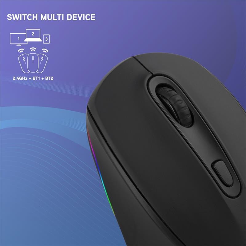 RATON NGS SMOG MULTIDEVICE WIRELESS BLUETOOTH RECARGABLE LED BLACK